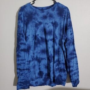Blue tyedye long sleeve